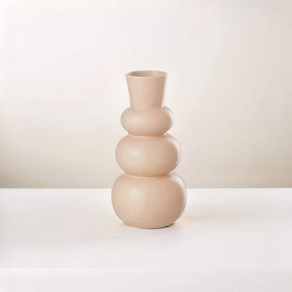 مزهرية حجم كبير هوستاري - وردي فاتح