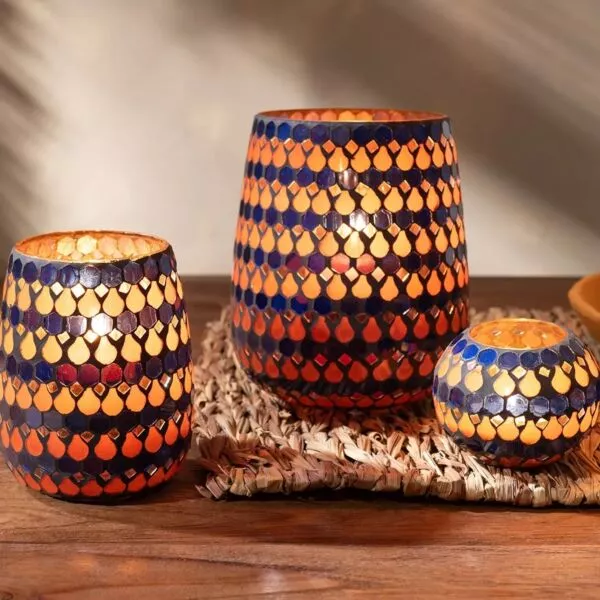 شمعدان حجم صغير فايبرين