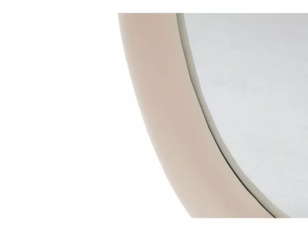 مرآة بإيطار مخمل - أوف وايت