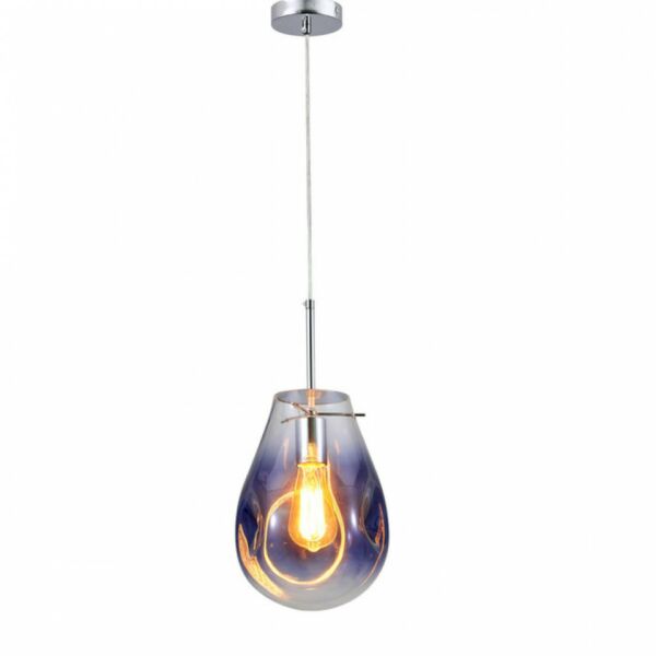 إنارة معلقة موليزا زجاج مضغوط ازرق