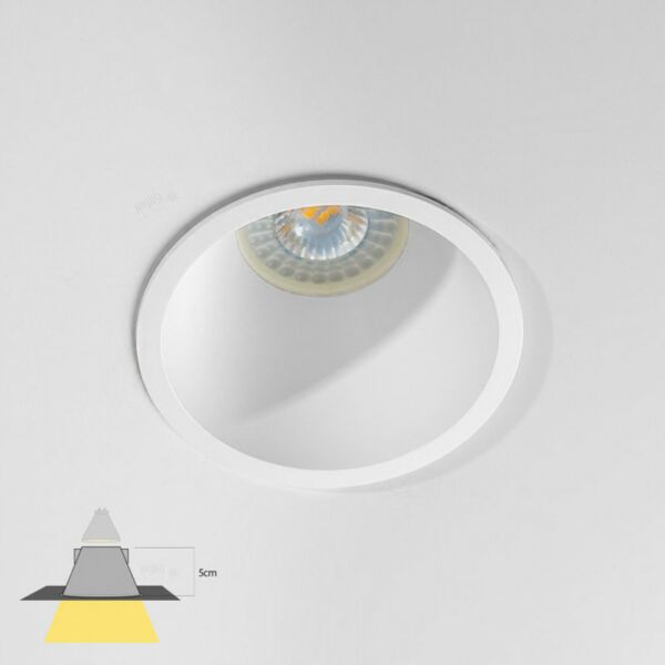 قاعدة سبوت كينتا دائرية عميقة بلاستيك أبيض