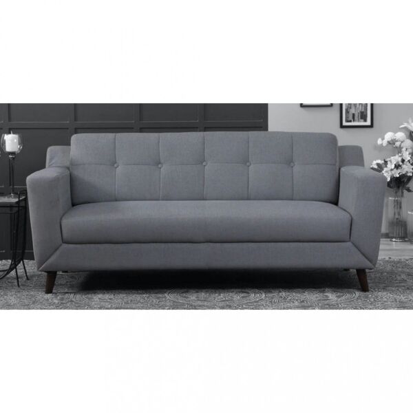 كنبة ثلاثية اديلي - رمادي