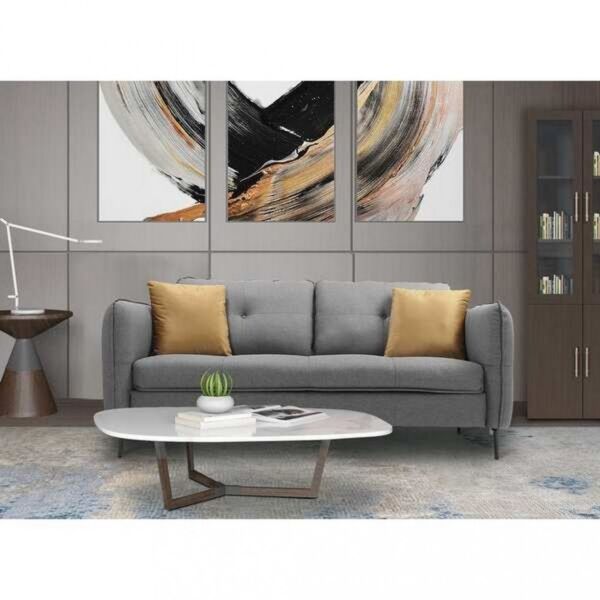 كنبة ثنائية اسلين - رمادي