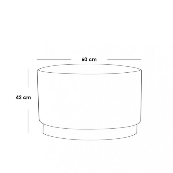 كنبة مفردة مع مقعد بف ليزا - بيج