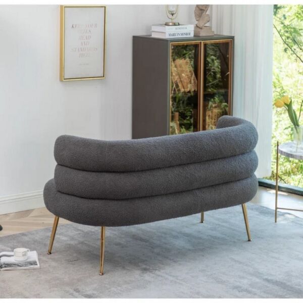 كنبة مقعدين دايمر - رمادي