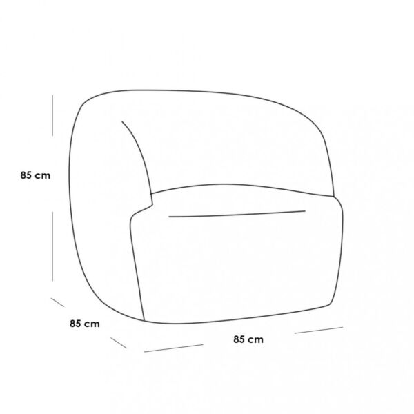 كنبة مفردة فلافي - أوف وايت