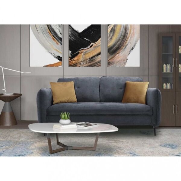 كنبة ثنائية مينا - رمادي