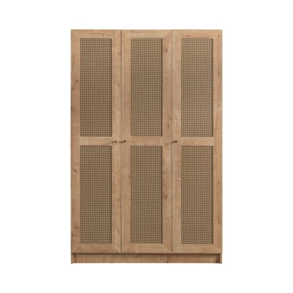 دولاب ملابس 3 أبواب مادورا إلم كوڤ - بني فاتح