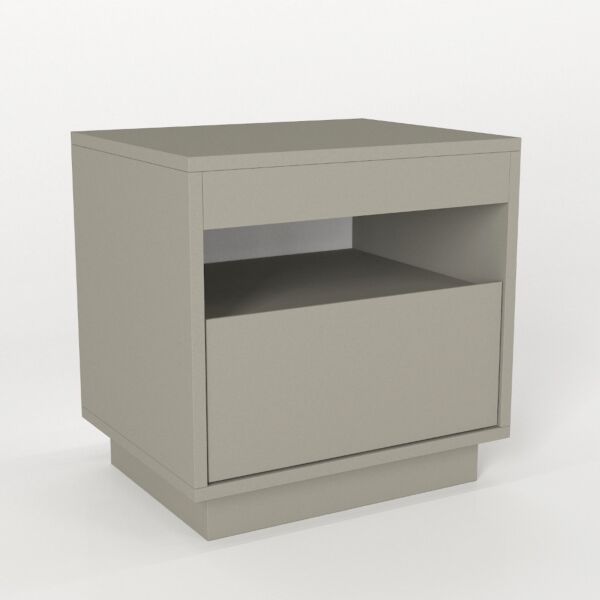 كومودينو خشب ساراندا - بيج مائل للرمادي