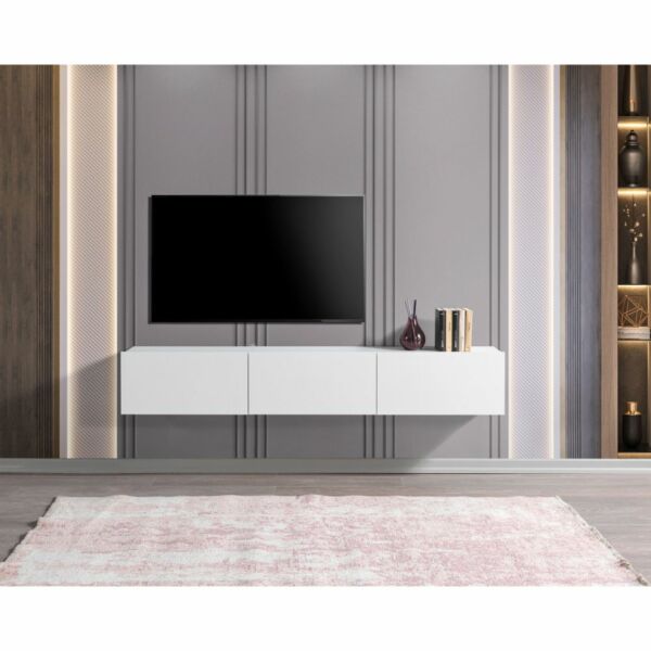 حامل تلفزيون جداري وينت  إلم كوڤ - ابيض