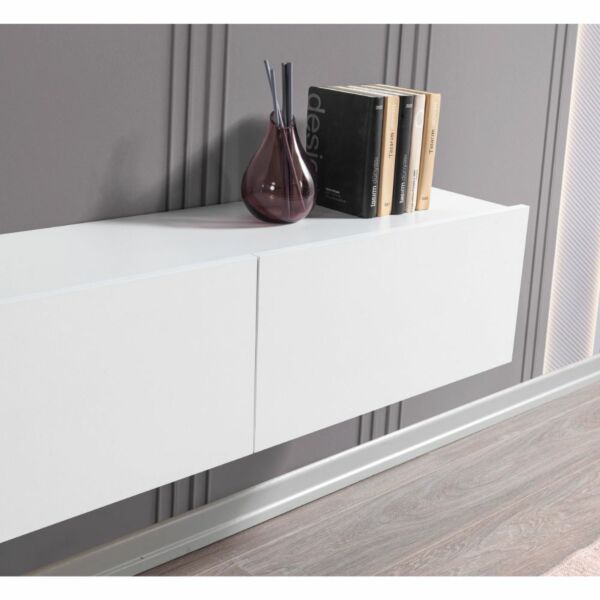 حامل تلفزيون جداري وينت  إلم كوڤ - ابيض