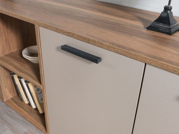 طاولة بوفيه لينتون إلم كوڤ - بني ورمادي