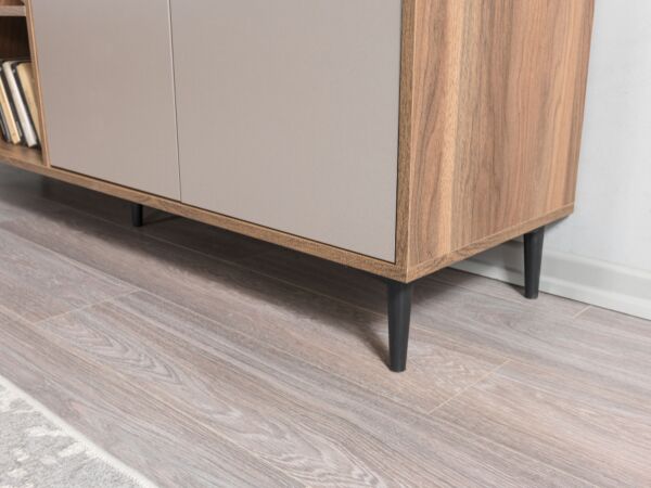 طاولة بوفيه لينتون إلم كوڤ - بني ورمادي