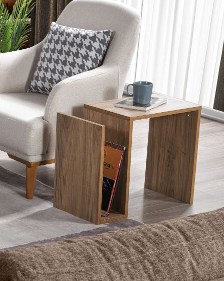 طاولة جانبية يوسون إلم كوف - بني فاتح