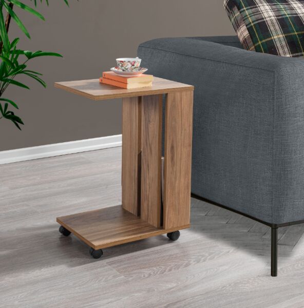 طاولة جانبية ساه إلم كوف - بني