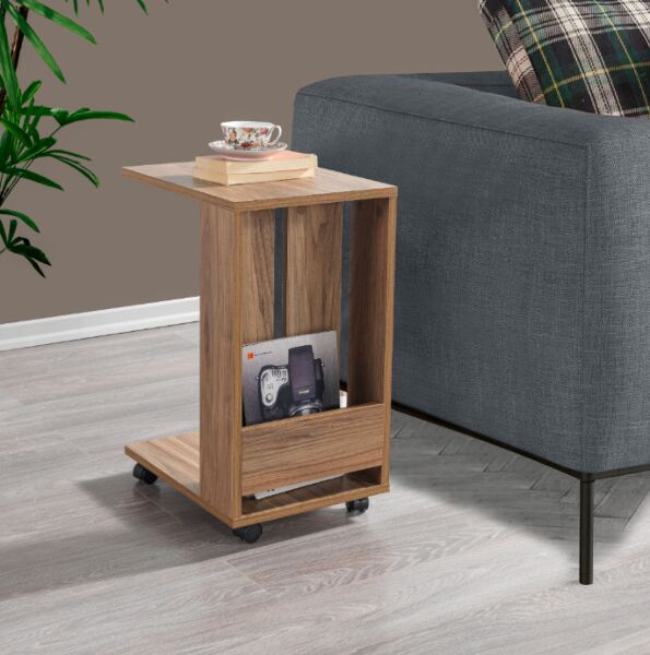 طاولة جانبية ساه إلم كوف - بني