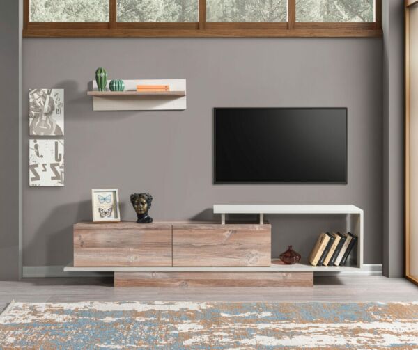 طاولة تلفاز ميترا إلم كوف - رمادي