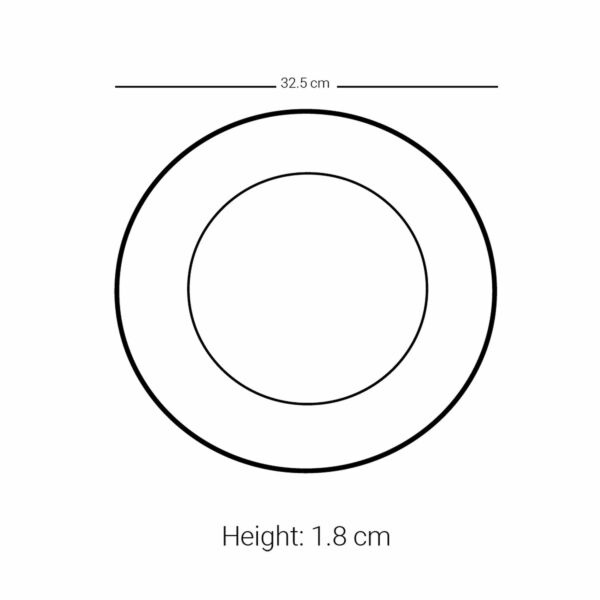 طبق تقديم فلاك مذهب بلاتين 1  قطع