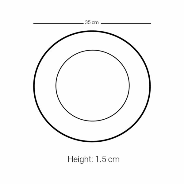 طبق تقديم زجاج سرور مذهب 1  قطع