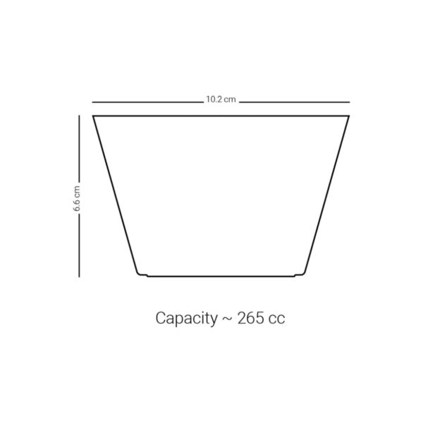 طقم زبادي أبراج 6 قطع لون ذهبي