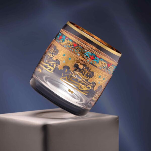 طقم كاسات قصيرة ل6 أشخاص سرور ذهبي