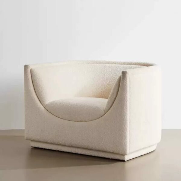 كنبة مفردة بوسطن - ابيض كريمي