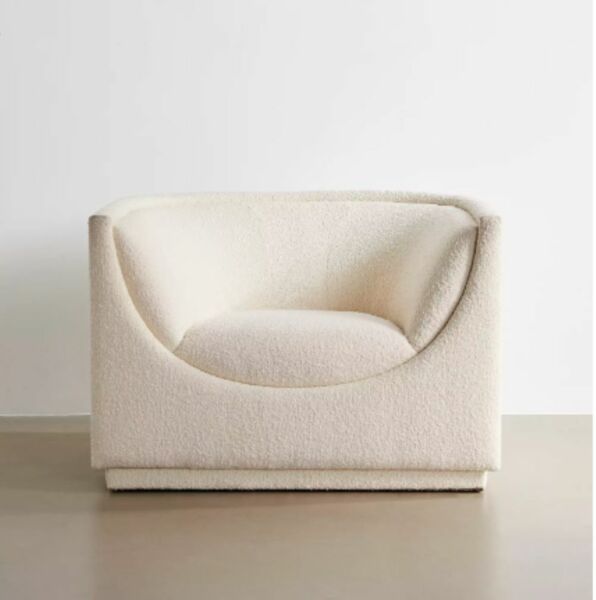 كنبة مفردة بوسطن - ابيض كريمي