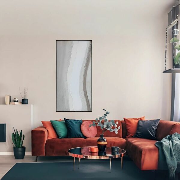 لوحة جدارية طلاء يدوي باشن 120×60 سم - متعدد الالوان