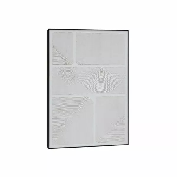 لوحة جدارية طلاء يدوي بروفال 90×60 سم - ابيض