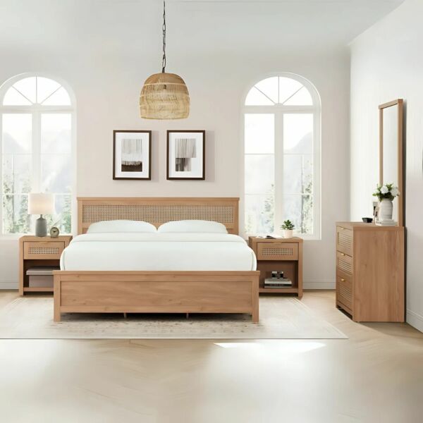 طقم غرفة نوم كوين 5 قطع - بوهو- 150x200