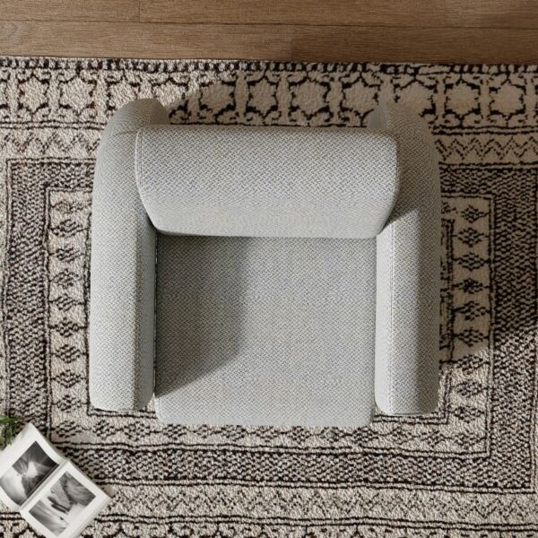 كرسي مفرد رويال - ازرق وبيج