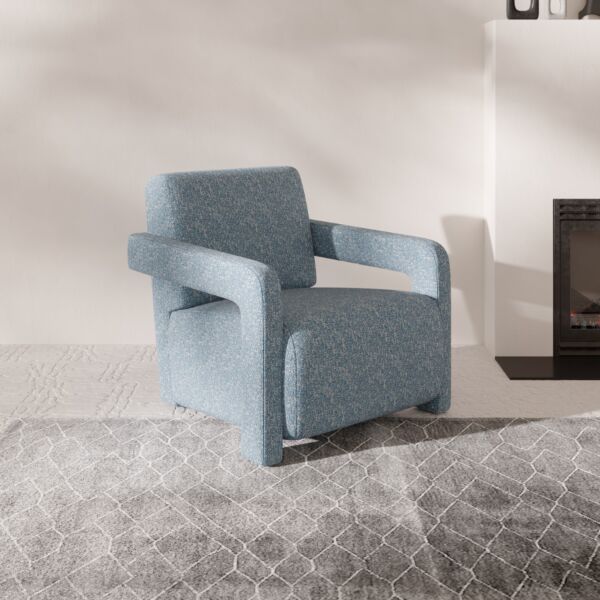 كنبة مفرد ايزيل - سماوي