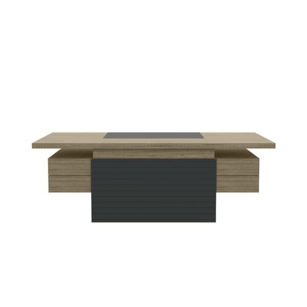 طقم أثاث مكتبي لاستر 4 قطع - بني ورمادي