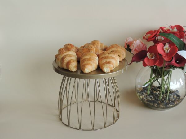 طبق تقديم بقاعدة سكيرت اليجانس - ذهبي