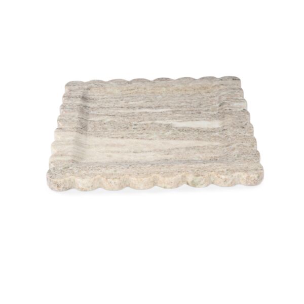 تحفة ديكور صينية رخامية شيكو - بيج ومتعدد الالوان