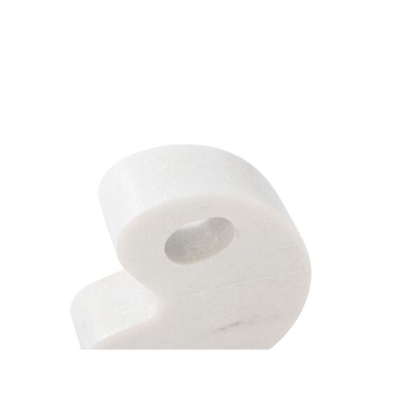 تحفة ديكور رخامية انجين - ابيض رمادي