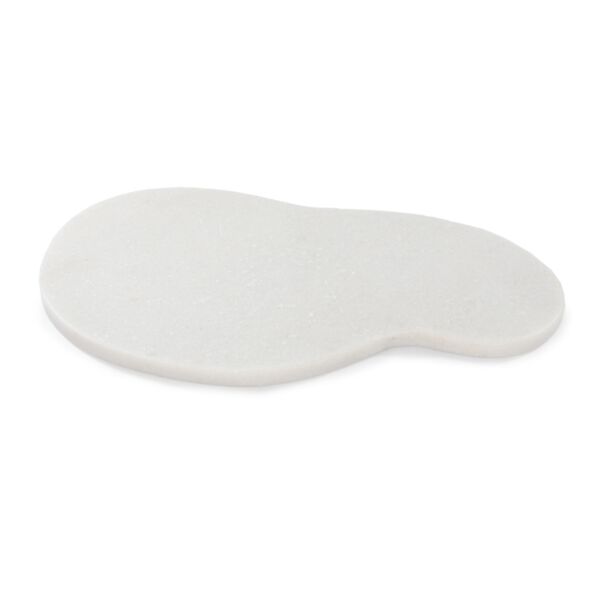 تحفة ديكور طبق رخامي الكاي - ابيض رمادي