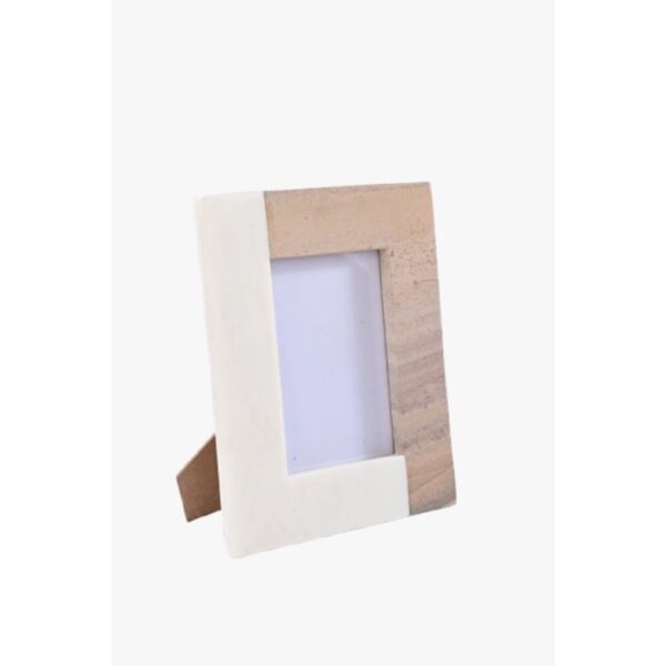 اطار صور ماربل من الخشب والرخام - متعدد الالوان