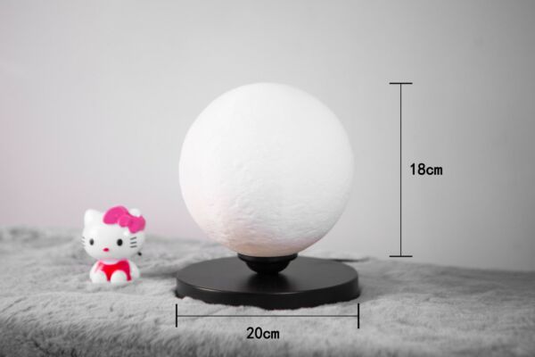 أبجورة مودرن شكل القمر أسود