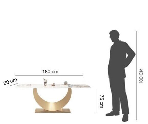 طاولة طعام الميرو - 6 أشخاص