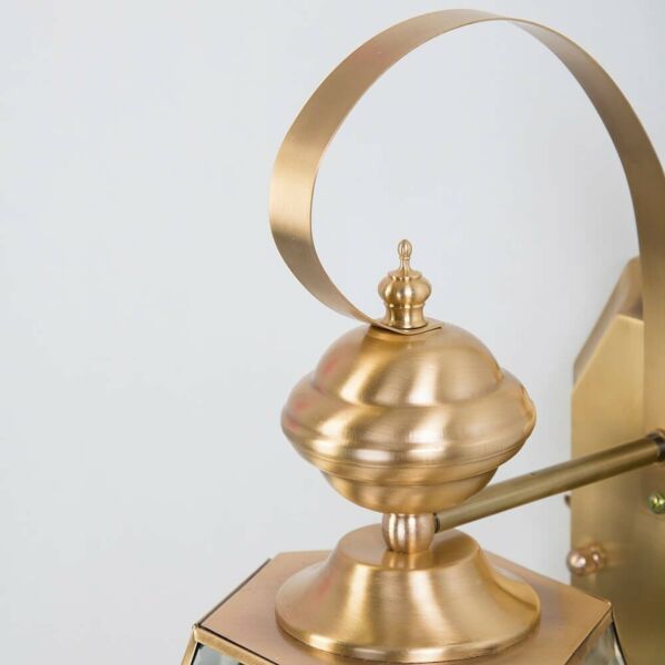 اضاءة جدارية فانوس لورنز مقاس كبير ذهبي