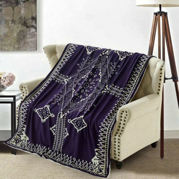 بطانية كوين مخمل فرو 150×200 - بنفسجي