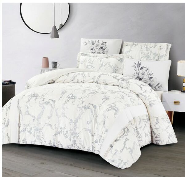 طقم لحاف مفرد مخمل ايما - 4 قطع - سكري