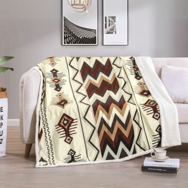 بطانية مفرد مخمل فرو مطبوع 130X160 - متعدد الالوان