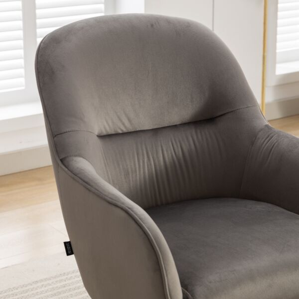 كرسي دوار كومفورت - رمادي