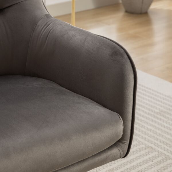 كرسي دوار كومفورت - رمادي