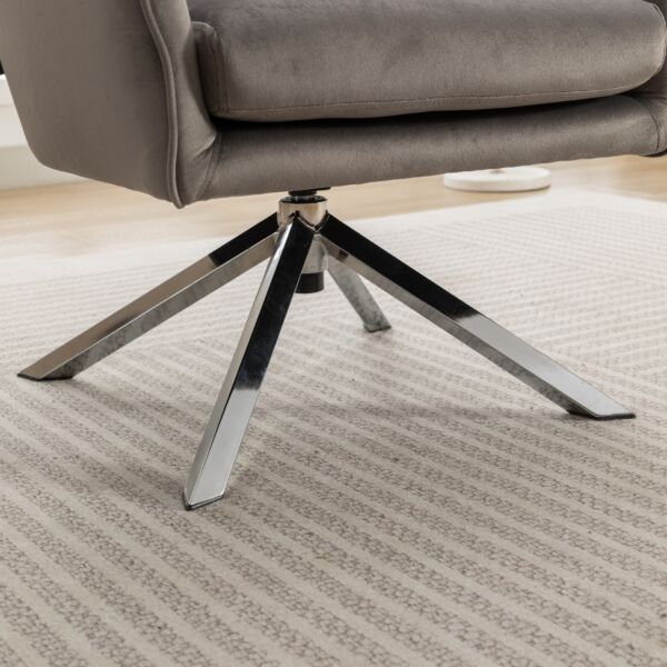 كرسي دوار كومفورت - رمادي