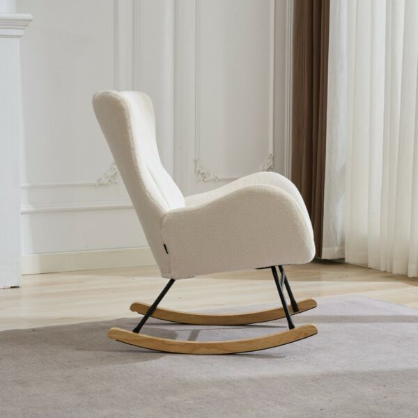 كرسي استرخاء هزاز ليتو - ابيض