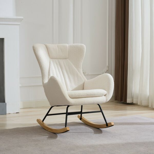 كرسي استرخاء هزاز ليتو - ابيض