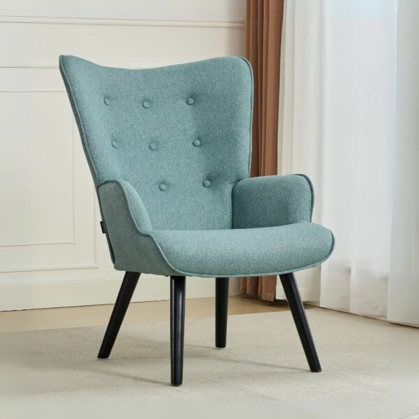 كرسي مفرد شاولا - ازرق